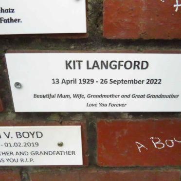 LANGFORD Kit 1929-2022