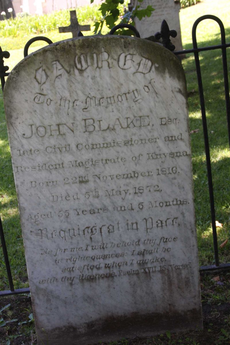 BLAKE John  1816-1872