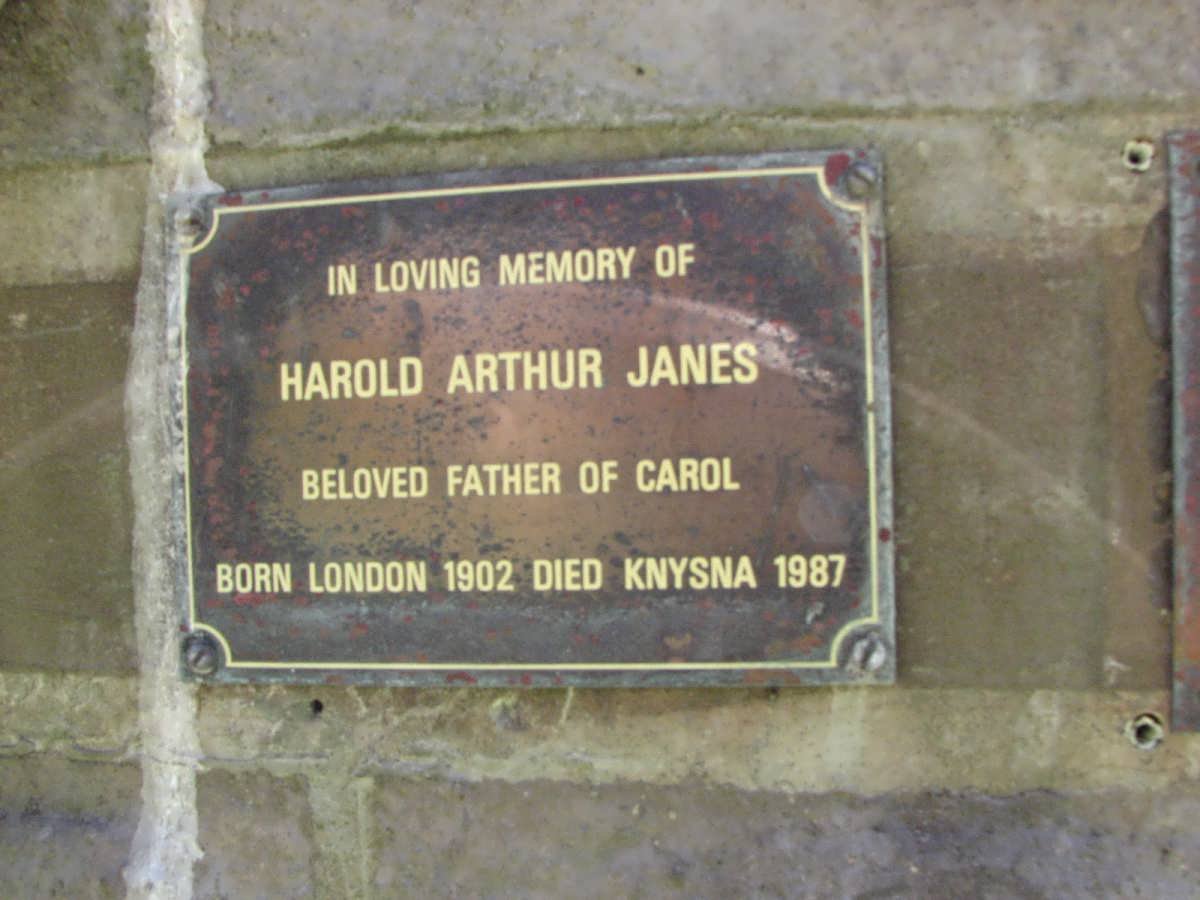 JANES Harold Arthur 1902-1987