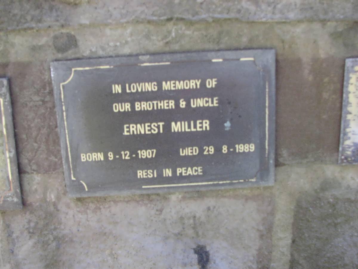 MILLER Ernest 1907-1989