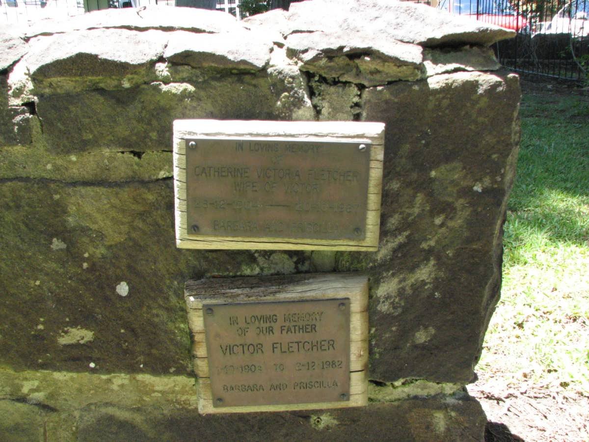 FLETCHER Victor 190?-1982 &amp; Catherine Victoria 1904-1987