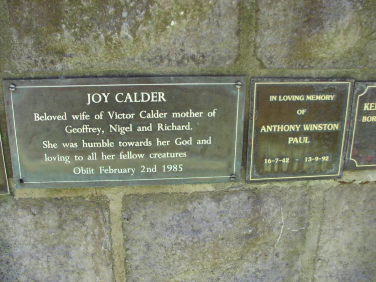 CALDER Joy -1985 :: PAUL Anthony Winston 1942-1992