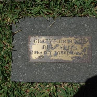 SMITH Graeme Ormonde, Duff 1929-2004