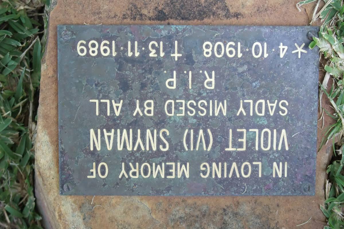 SNYMAN Violet 1908-1989