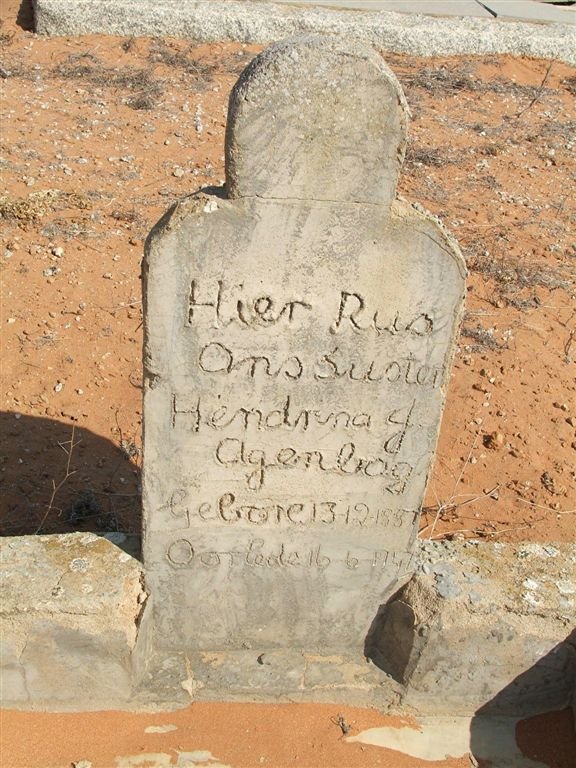 AGENBAG Hendrina J. 1887-1947