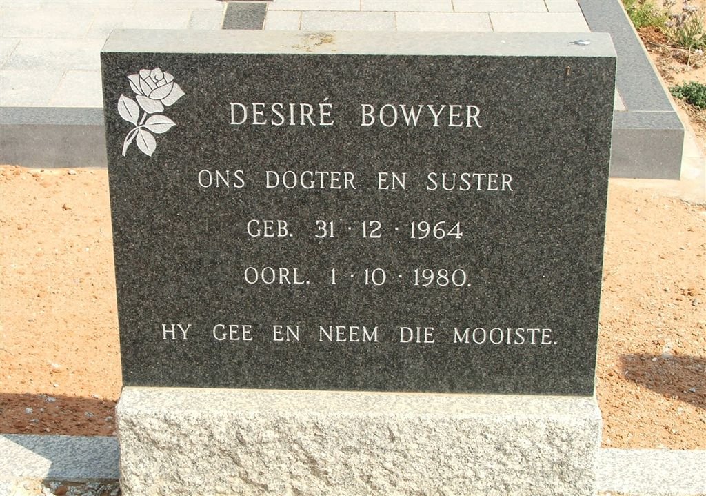 BOWYER Desiré 1964-1980