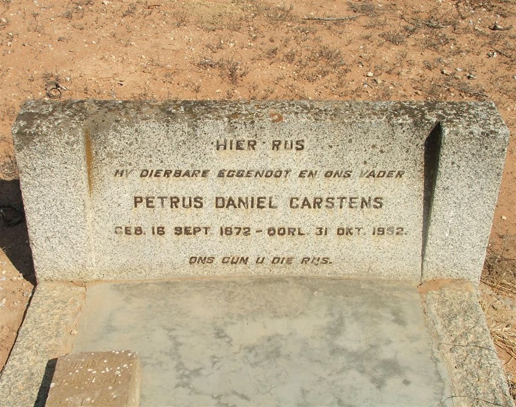 CARSTENS Petrus Daniel 1872-1952