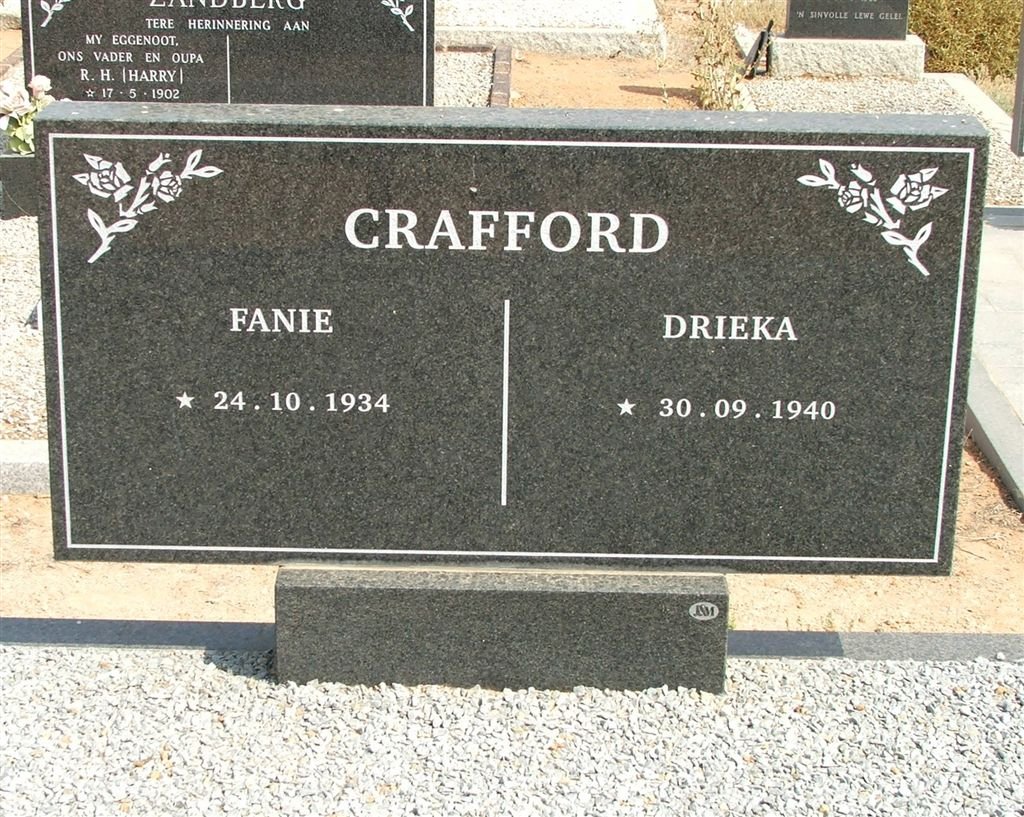 CRAFFORD Fanie 1934-  &amp; Drieka 1940-