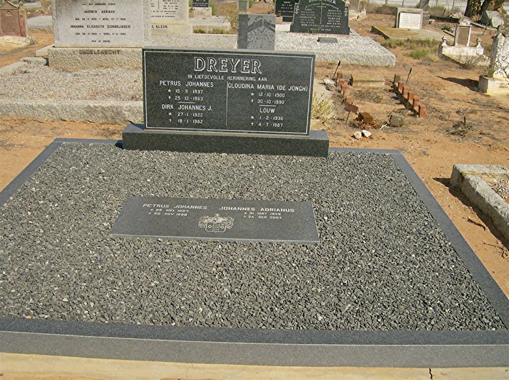 DREYER Petrus Johannes 1897-1963 &amp; Gloudina Maria DE JONGH 1900-1990