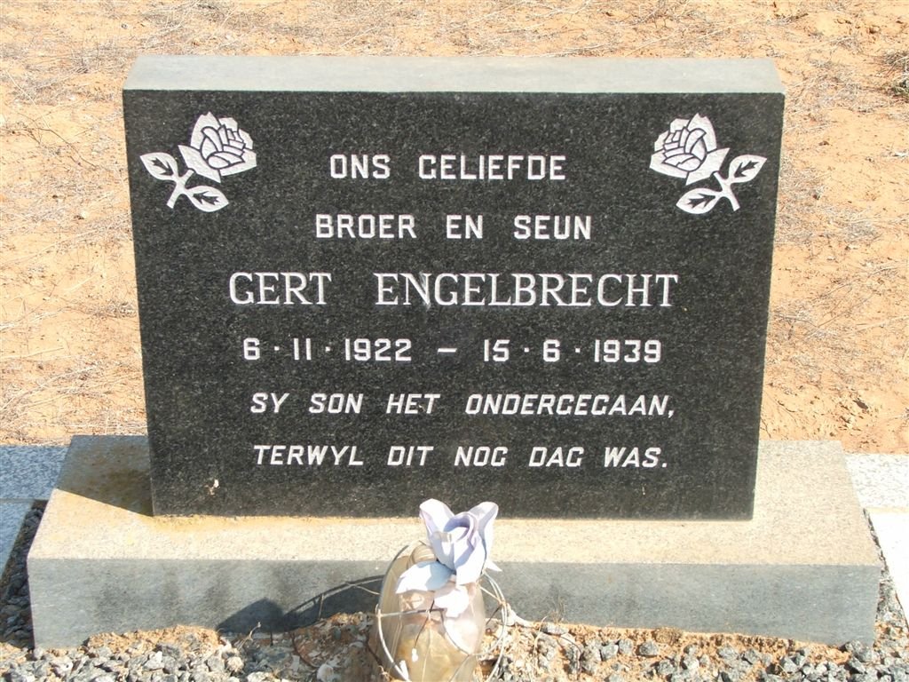 ENGELBRECHT Gert 1922 - 1939