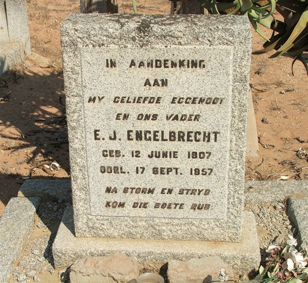 ENGELBRECHT E.J. 1907-1957