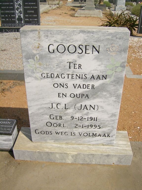 GOOSEN J.C.L. 1911-1995