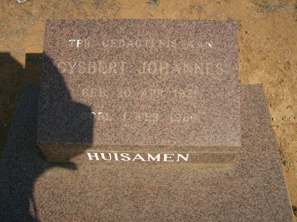 HUISAMEN Gysbert Johannes 1921-198? 
