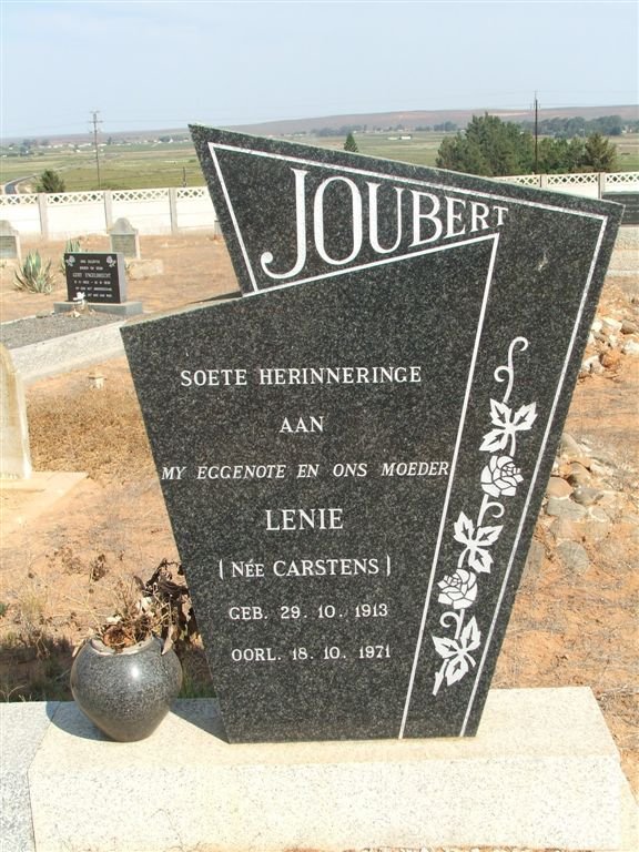 JOUBERT Lenie nee CARSTENS 1913-1971