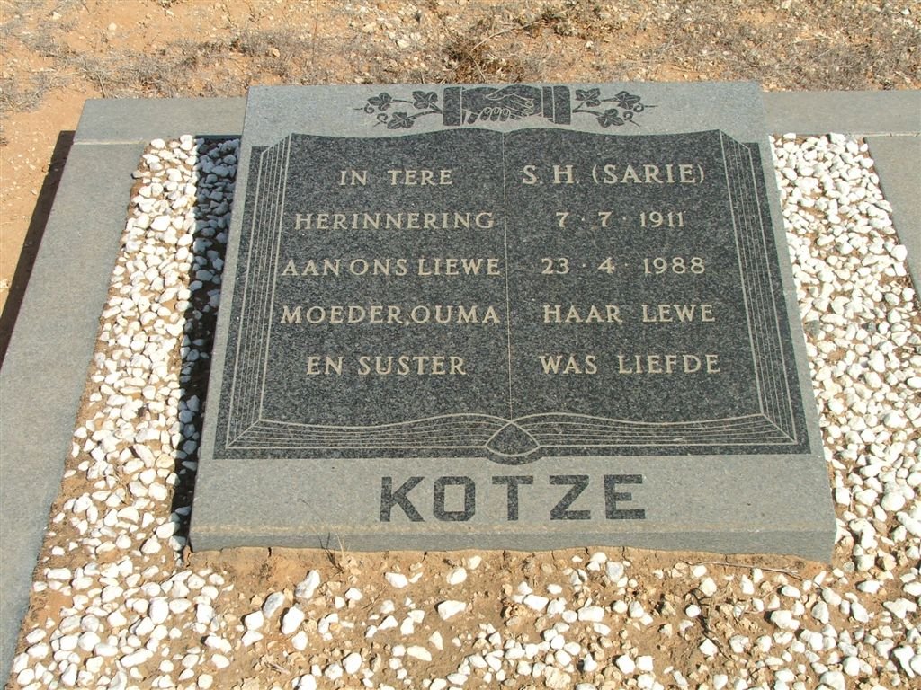 KOTZE S.H. 1911-1988