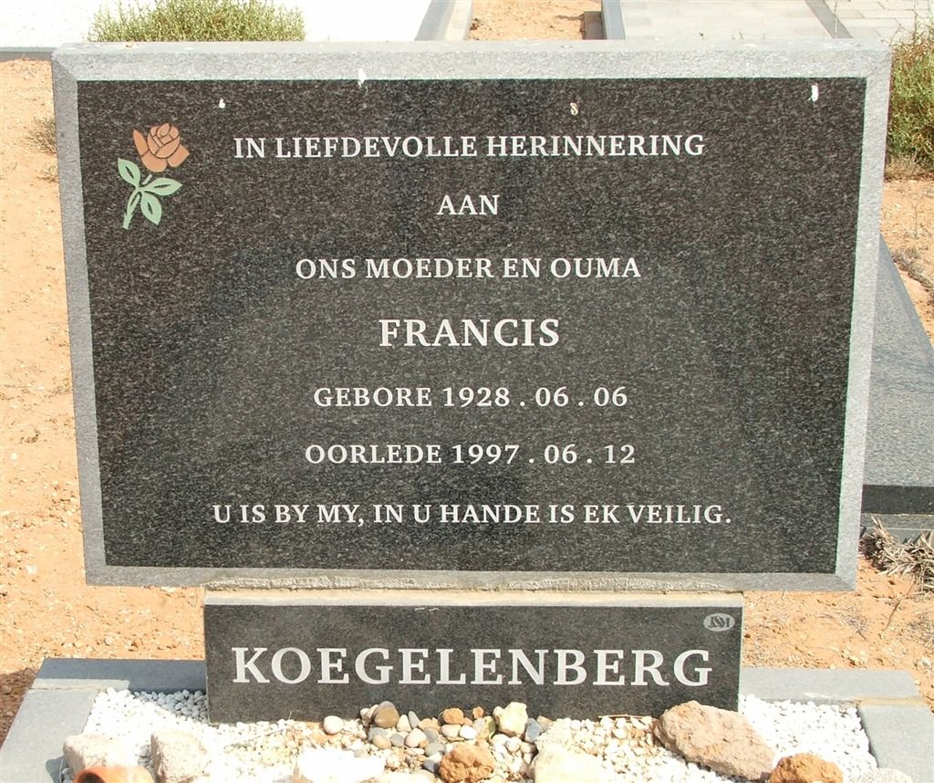 KOEGELENBERG Francis 1928-1997