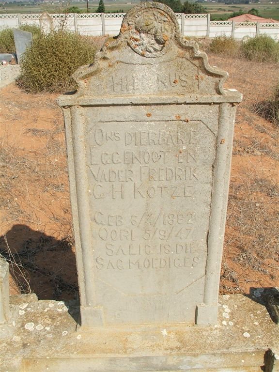 KOTZE Fredrik C.H. 1882-1947