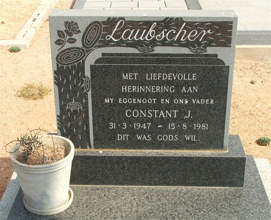 LAUBSCHER Constant J. 1947-1981