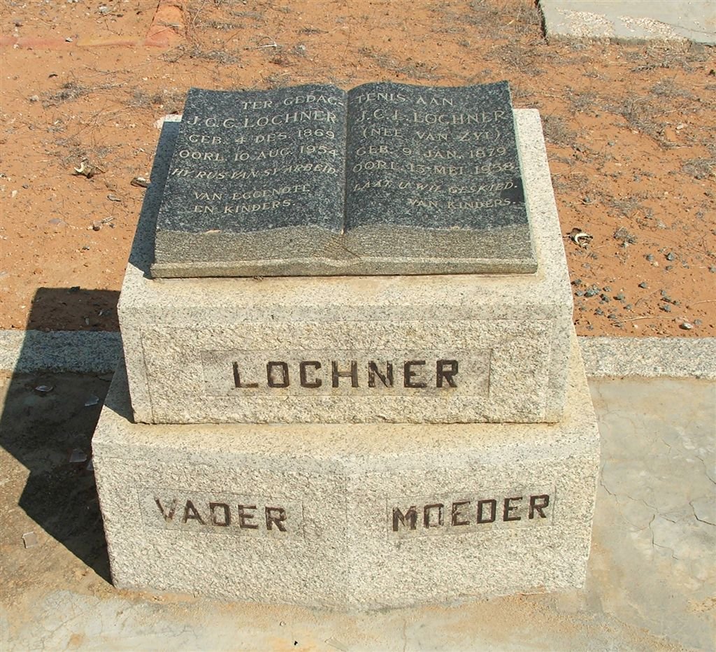LOCHNER J.G.C. 1869-1954 &amp; J.C.L. VAN ZYL