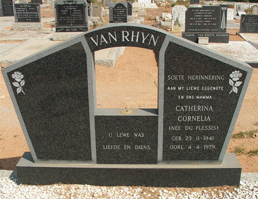 RHYN Catherina Cornelia, van nee DU PLESSIS 1941-1979