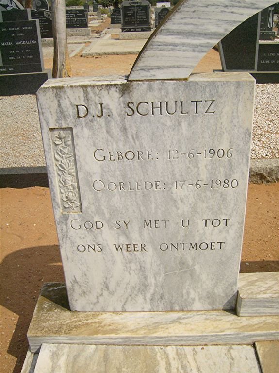 SCHULTZ D.J. 1906-1980