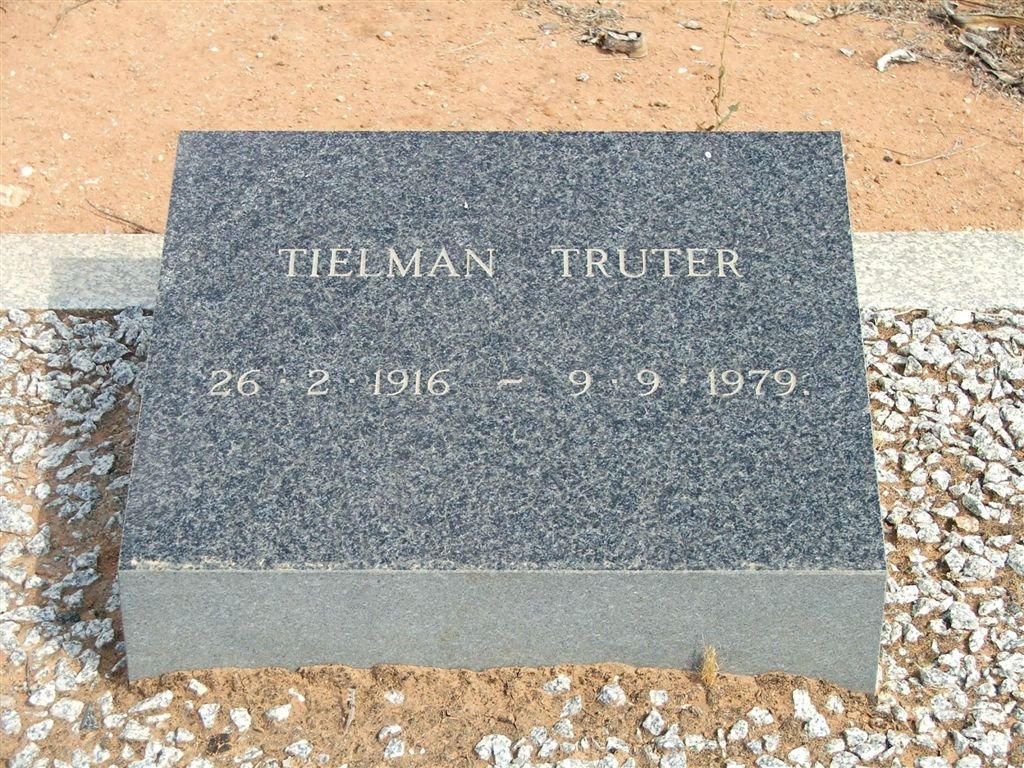 TRUTER Tielman 1916-1979