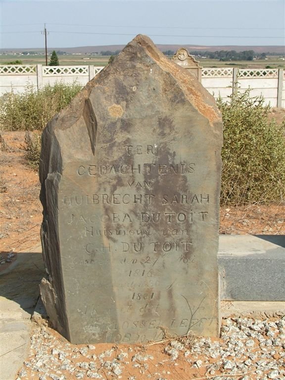 TOIT Huibrecht Sarah Jacoba, du 1816-1881