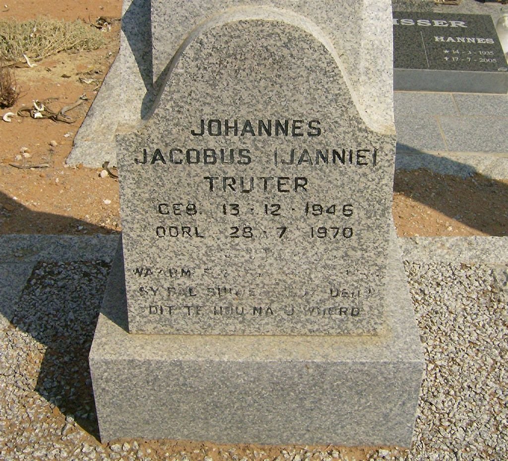 TRUTER Johannes Jacobus 1946-1970
