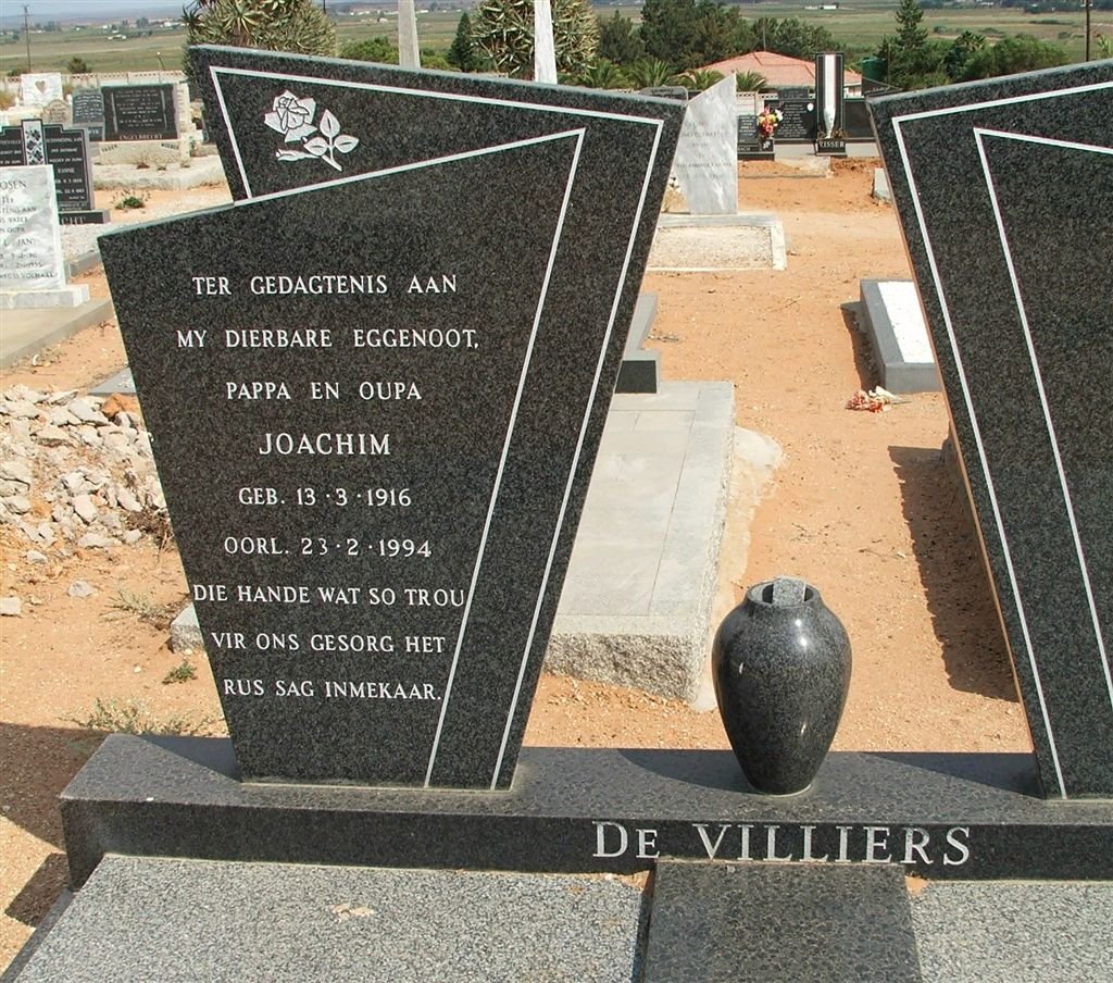 VILLIERS Joachim, de 1916-1994