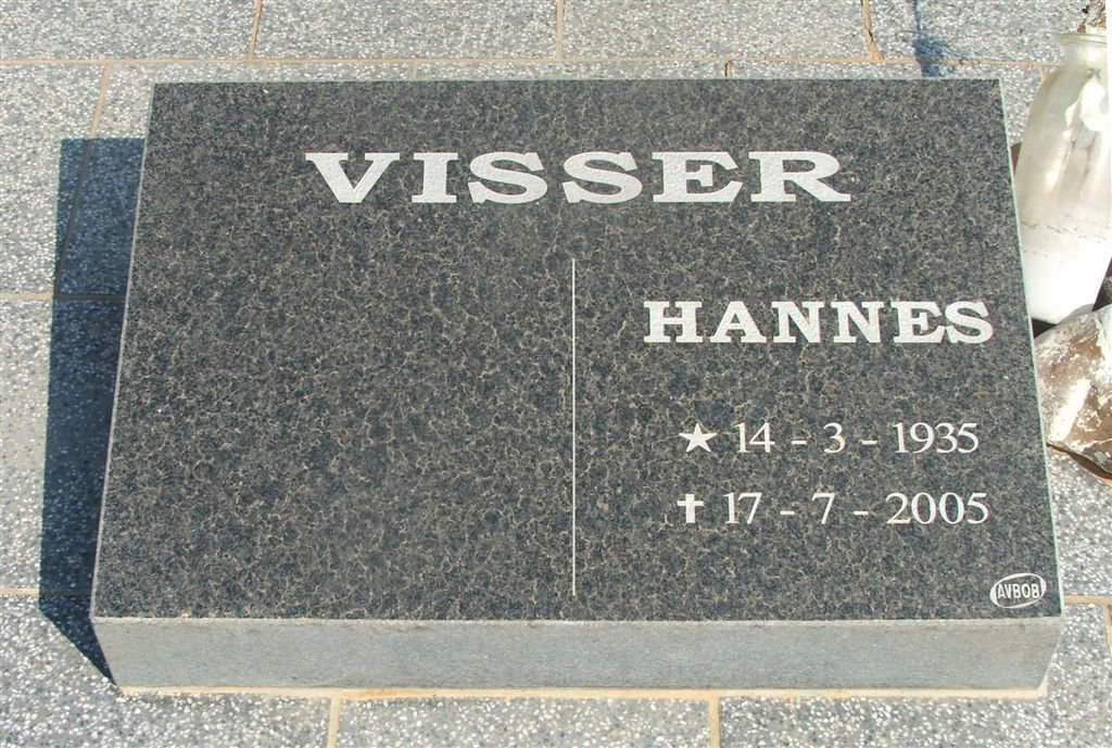 VISSER Hannes 1935-2005