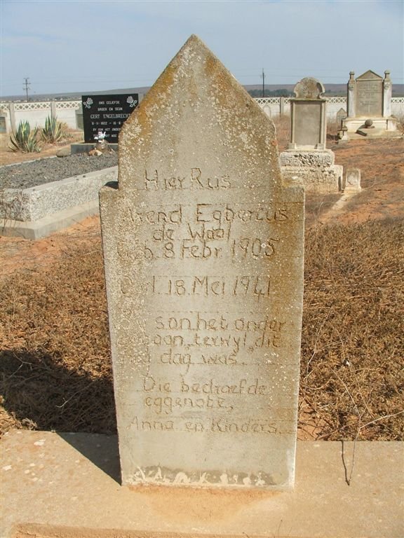 WAAL Arend Egbertus, de 1905-1941