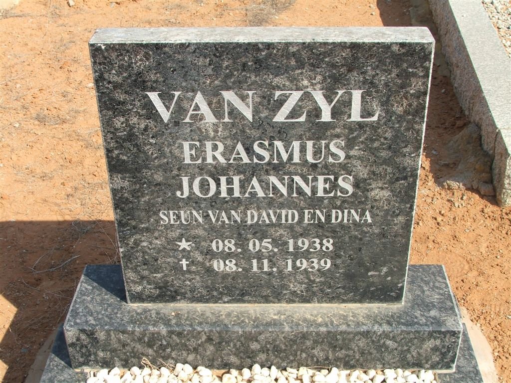 ZYL Erasmus Johannes, van 1938-1939 
