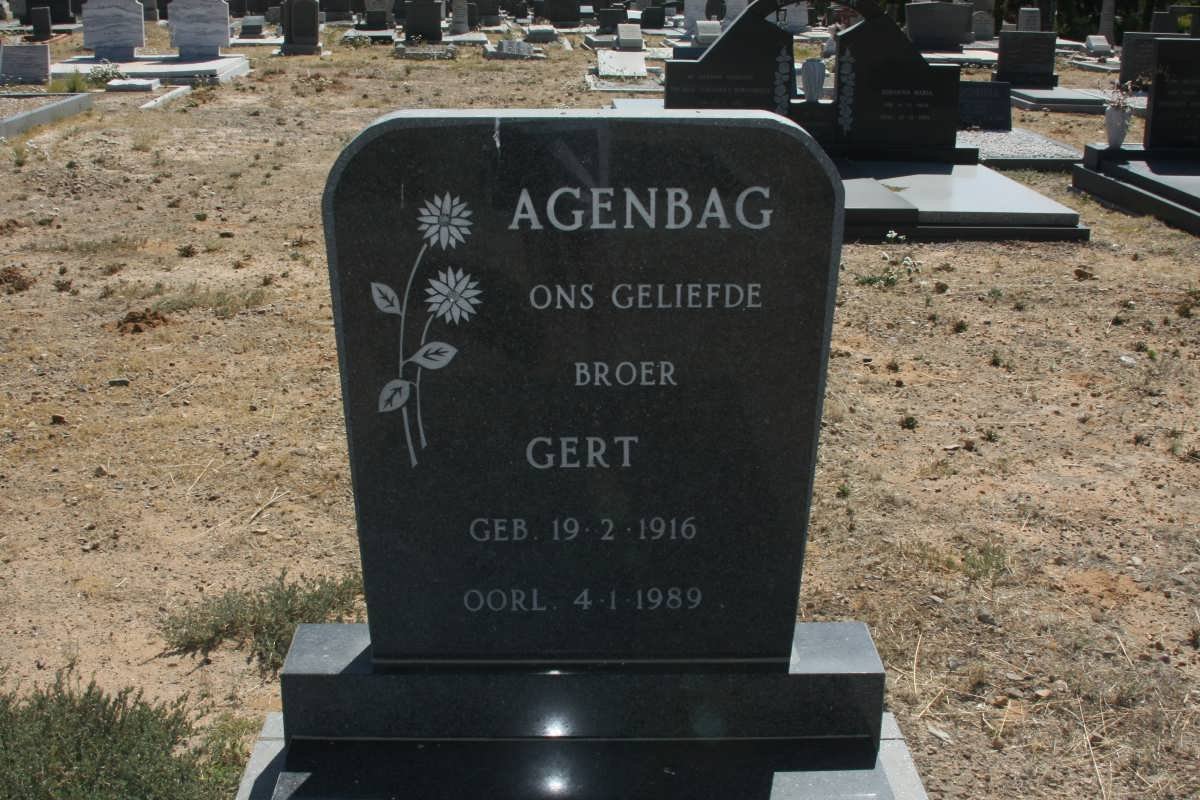 AGENBAG Gert 1916-1989