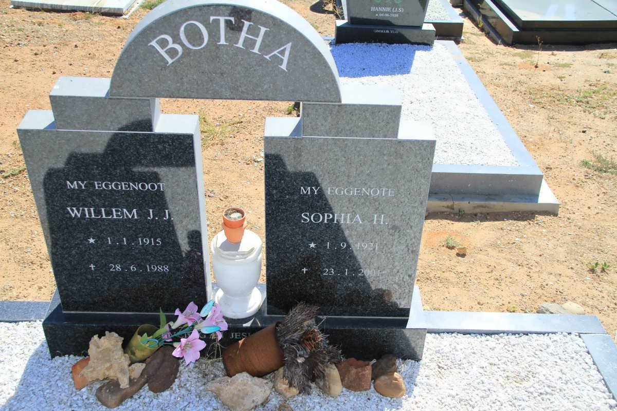 BOTHA Willem J.J. 1915-1988 &amp; Sophia H. 1921-2001