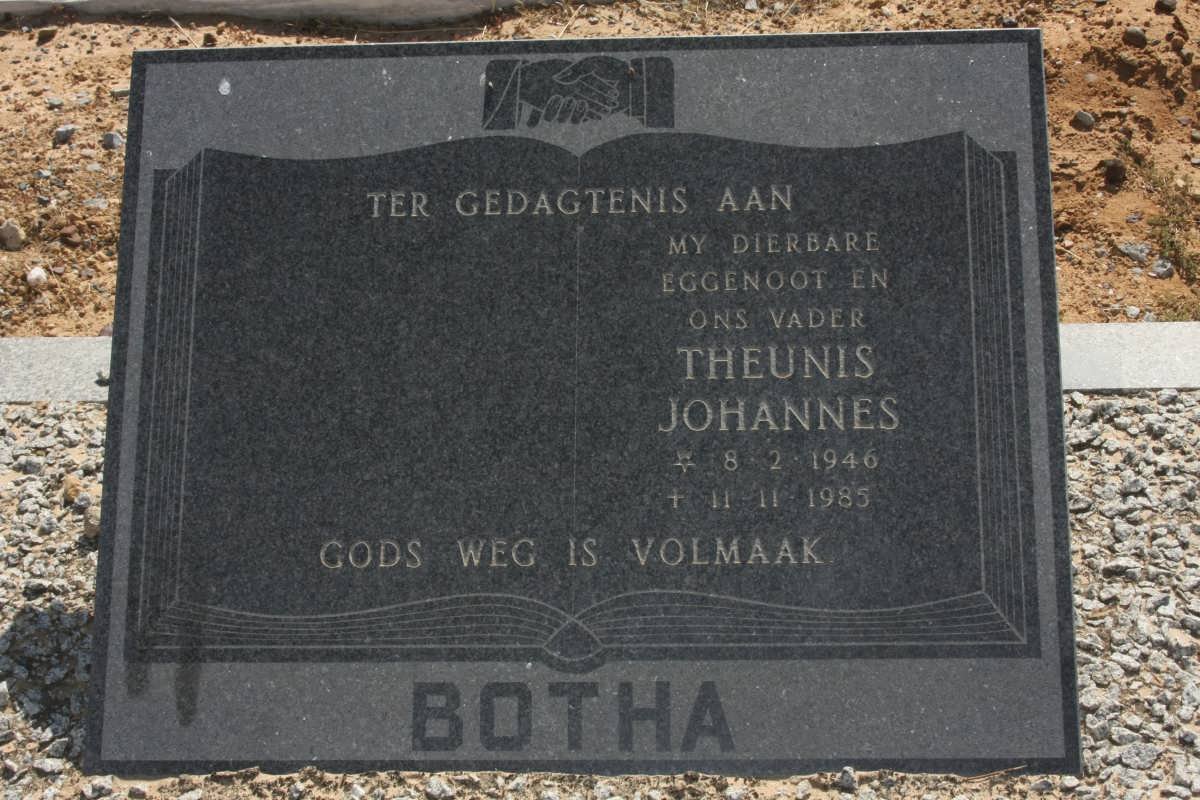 BOTHA Theunis Johannes 1946-1985