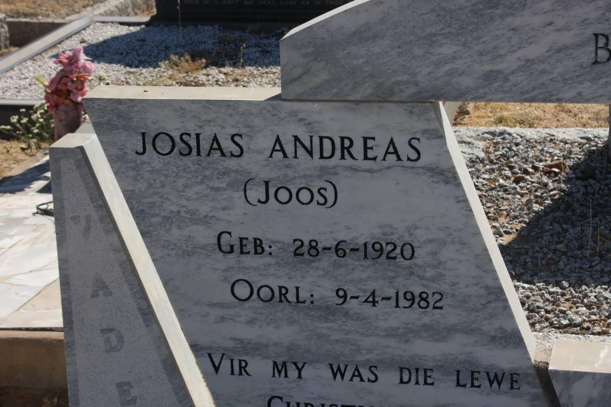 BASSON Josias Andreas 1920-1982