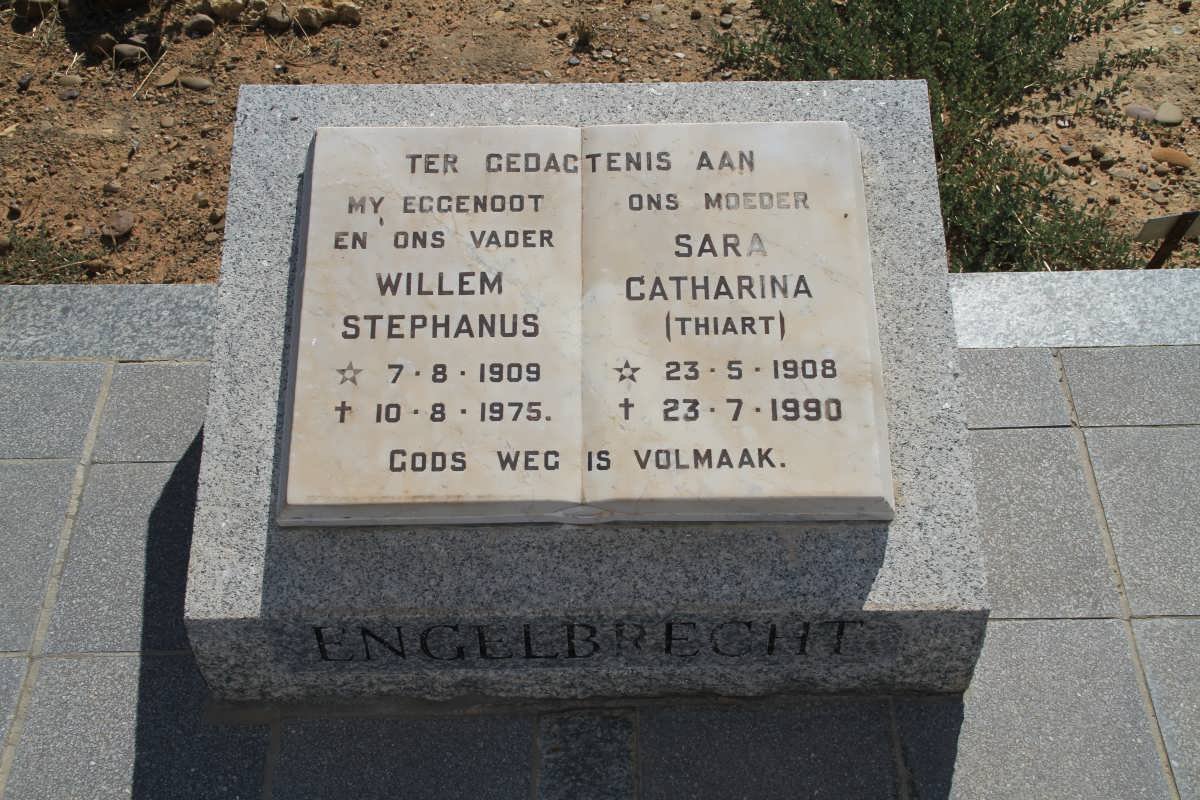 ENGELBRECHT Willem Stephanus 1909-1975 &amp; Sara Catharina THIART 1908-1990