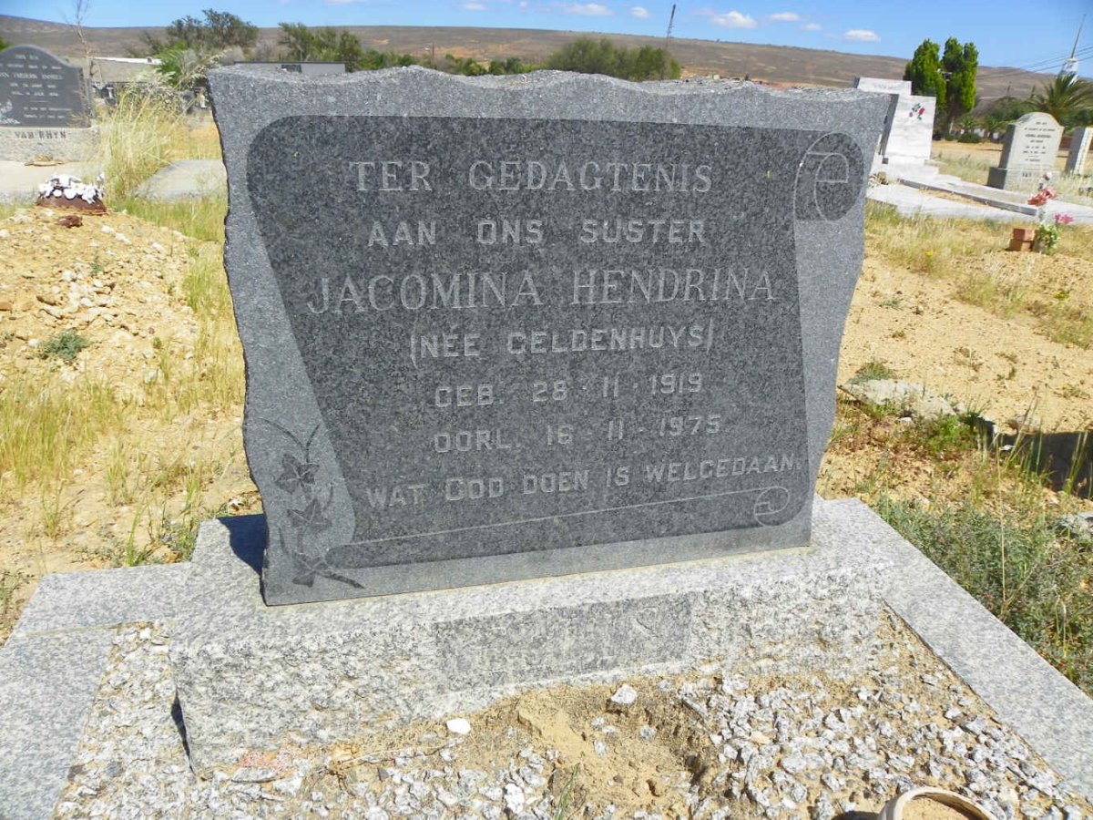 ELLIS Jacomina Hendrina nee GELDENHUYS 1919-1975
