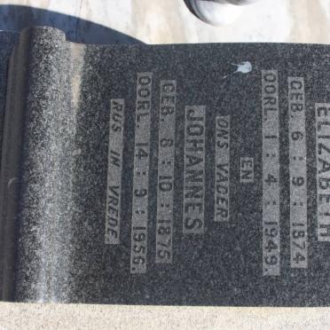 ENGELBRECHT Johannes 1875-1956 &amp; Elizabeth 1874-1949