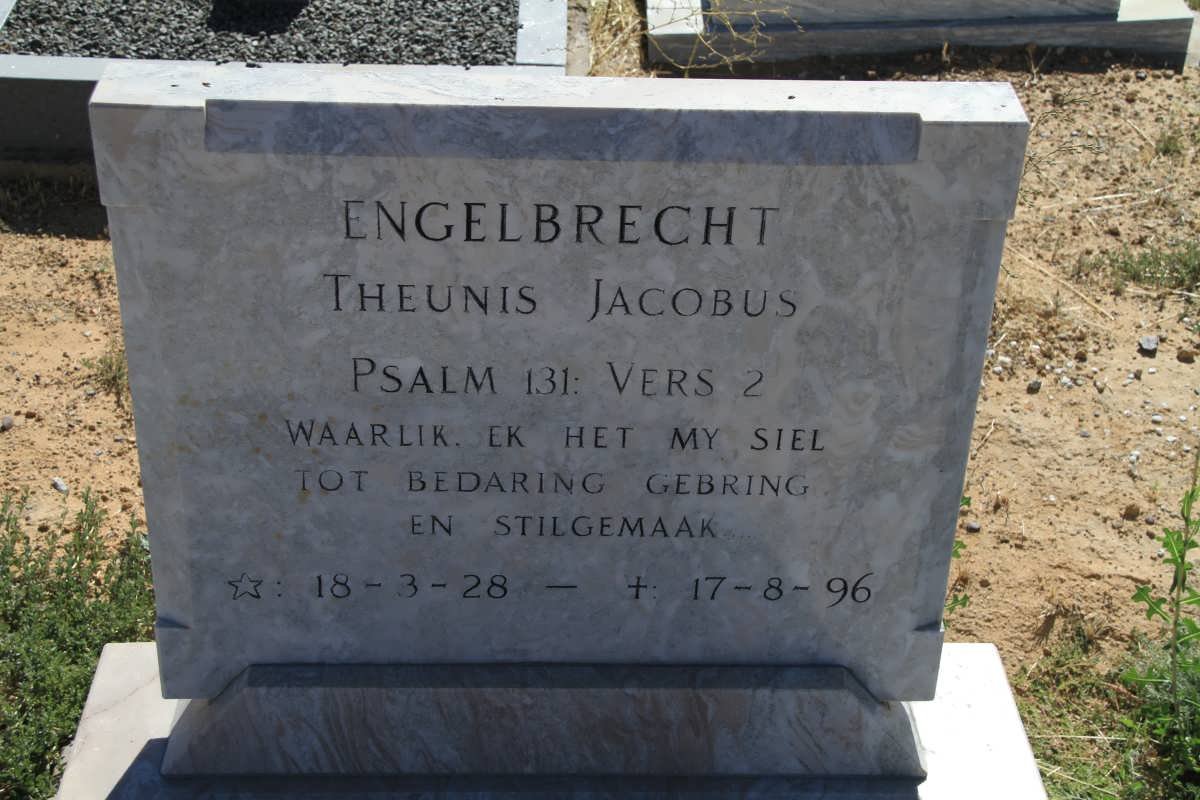 ENGELBRECHT Theunis Jacobus 1928-1996