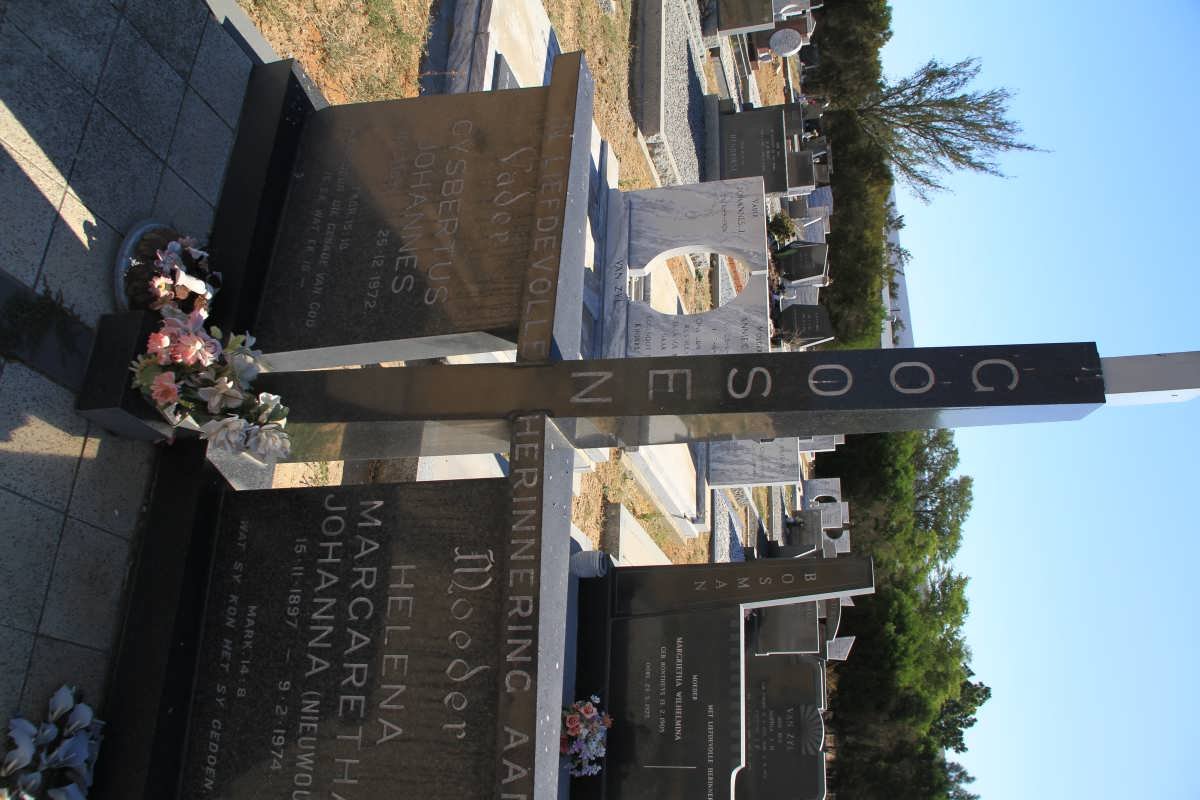 GOOSEN Gysbertus Johannes 1897-1972 &amp; Helena Margaretha Johanna NIEUWOUDT 1897-1974