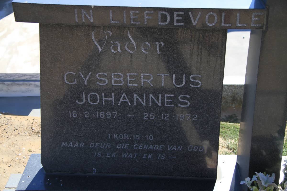 GOOSEN Gysbertus Johannes 1897-1972