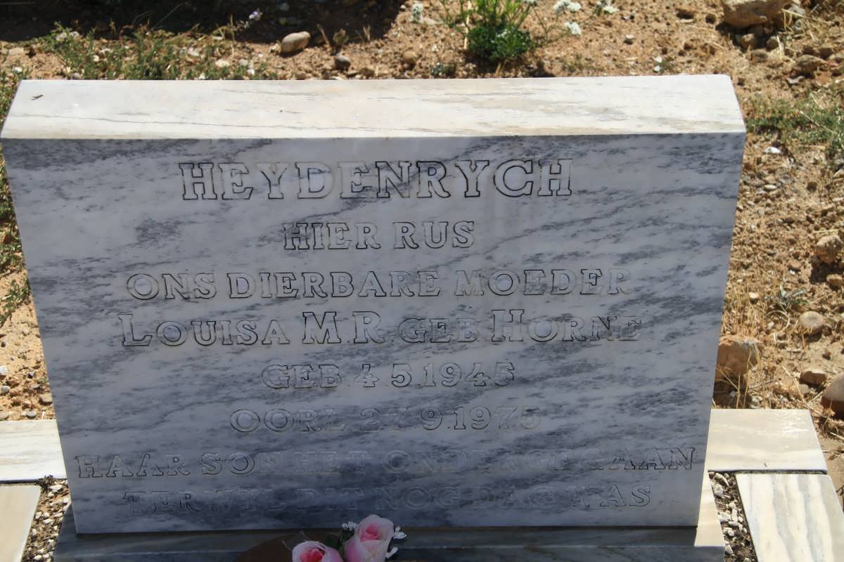 HEYDENRYCH Louisa M.R. nee HORNE 1945-1975