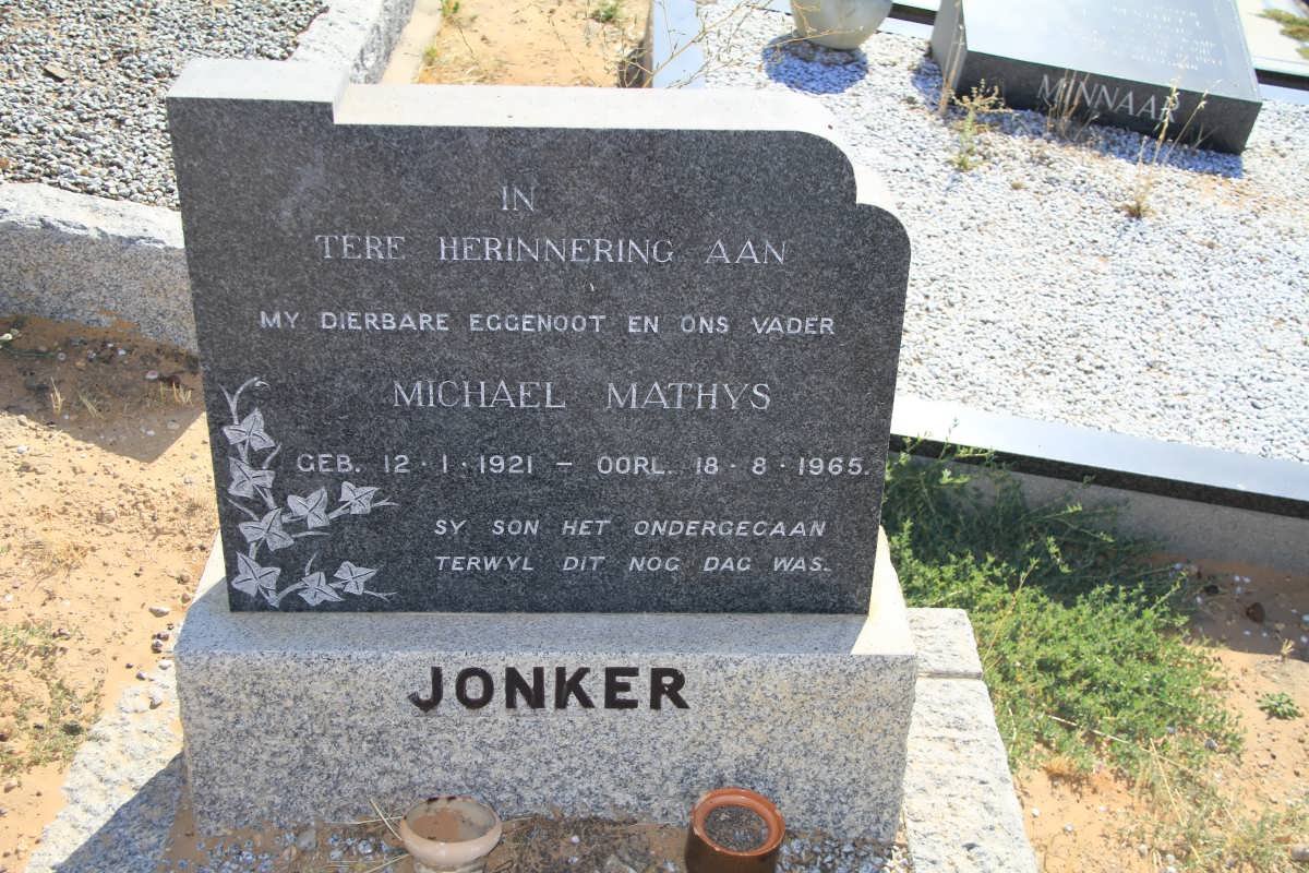 JONKER Michael Mathys 1921-1965