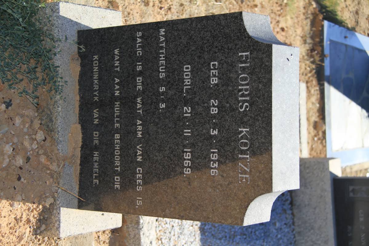 KOTZE Floris 1936-1969