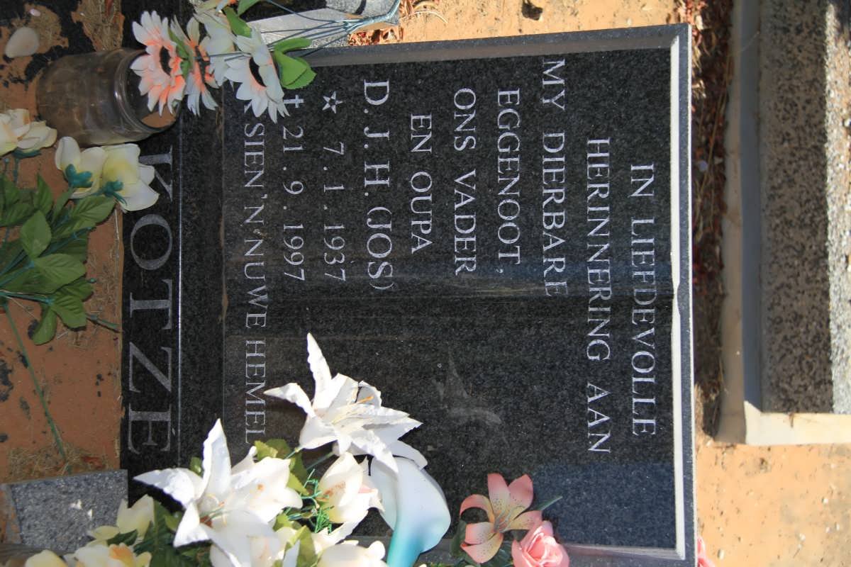 KOTZE D.J.H. 1937-1997