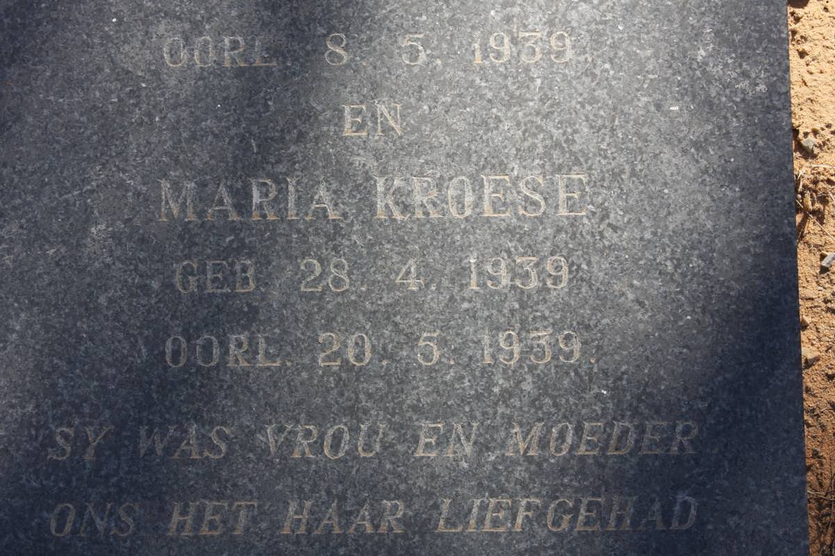 KROESE  Maria 1939-1939