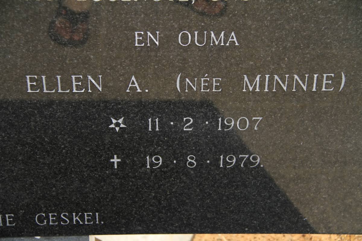 MINNIE Ellen A. 1907-1979