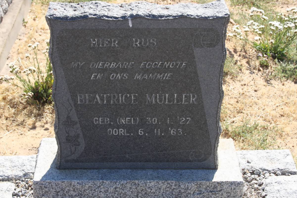 MULLER Beatrice nee NEL 1927-1963