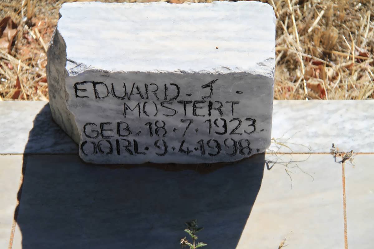 MOSTERT Eduard J. 1923-1998